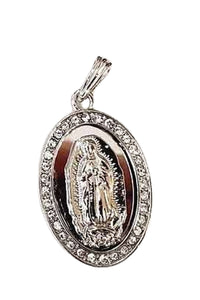 VIRGEN OF GUADALUPE MEDAL PENDANT NECKLACE