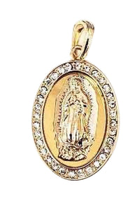 VIRGEN OF GUADALUPE MEDAL PENDANT NECKLACE