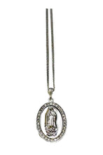 Load image into Gallery viewer, VIRGEN OF GUADALUPE MEDAL PENDANT NECKLACE