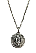 Load image into Gallery viewer, VIRGEN OF GUADALUPE MEDAL PENDANT NECKLACE