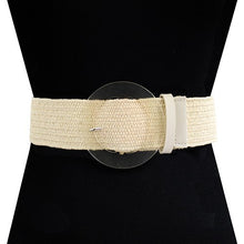 Load image into Gallery viewer, BELT RATAN STRETCH CIRCLE BUCKLE