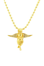 Load image into Gallery viewer, ANGEL PENDANT LONG NECKLACE