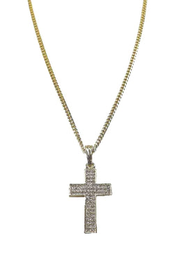 CRYSTAL CROSS PENDANT NECKLACE