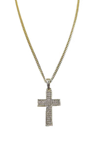 CRYSTAL CROSS PENDANT NECKLACE