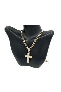 CRYSTAL CROSS PENDANT NECKLACE