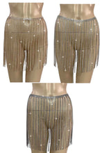 Load image into Gallery viewer, FULL RHINESTONE FRINGE SKIRT BELT