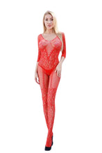 Load image into Gallery viewer, SEXY FLORAL NET BODYSTOCKING