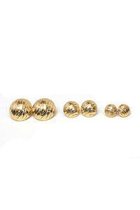 3 Pair Zibra Pattern Knot Earring