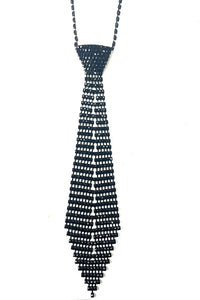 Rhinestone Vintage Tie Necklace