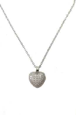 Pave Heart Necklace