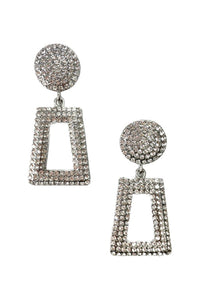 FULL CRYSTAL CLIP ON EARRING