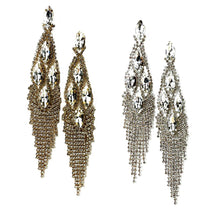 Load image into Gallery viewer, CRYSTAL FRINGE EARRINGS