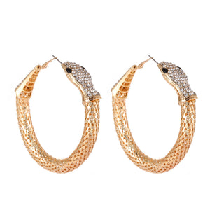 Snake Hoop Ring Earrings