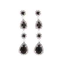 Load image into Gallery viewer, Round Teardrop Stone Post Back Earrings