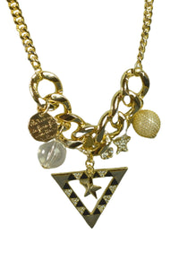 Studded Triangle Necklace