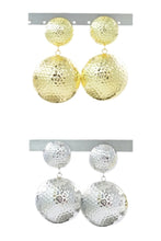 Load image into Gallery viewer, TEXTURED DOME METAL EARRINGS