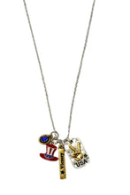 Load image into Gallery viewer, PATRIOTIC VICTORY USA CHARM NECKLACE