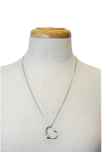 Load image into Gallery viewer, Crystal cut out heart pendant necklace