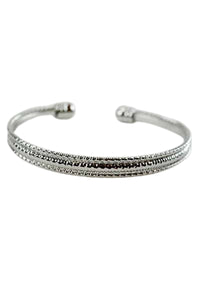 Triple Band Textured Cuff