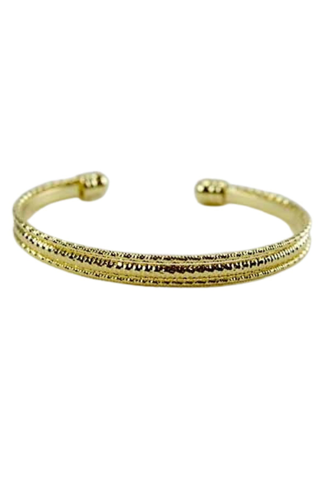 Triple Band Textured Cuff