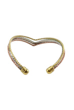 Load image into Gallery viewer, Heart Shaped Triple Band Cuff