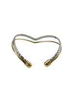 Load image into Gallery viewer, Heart Shaped Double Band Cuff