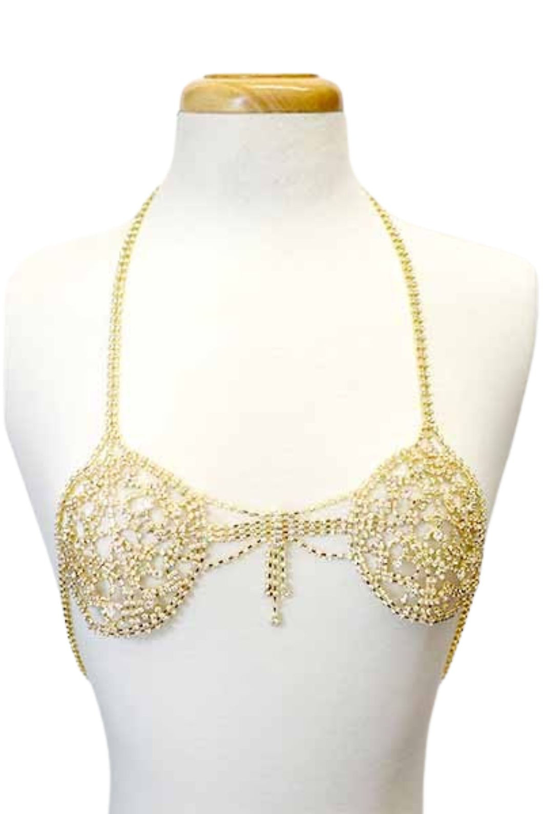 Rhinestone  Chain Bralette