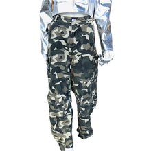 Load image into Gallery viewer, Plus Size Cargo Military Print Long Pants