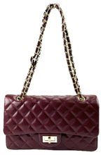 Load image into Gallery viewer, QUILTED FAUX LEATHER HAND BAG