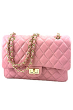 Load image into Gallery viewer, QUILTED FAUX LEATHER HAND BAG