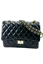 Load image into Gallery viewer, QUILTED FAUX LEATHER HAND BAG