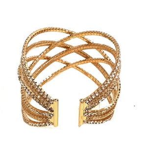 Rhinestone Wire Bracelet