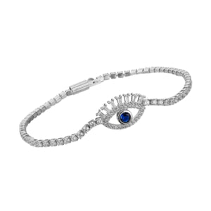 Evil Eye Lash Tennis Bracelet