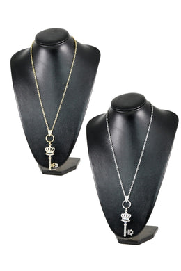 CROWN KEY PENDENT NECKLACE