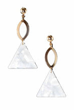 Load image into Gallery viewer, Acetate Triangle  Drop Earring