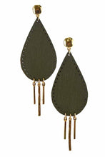 Load image into Gallery viewer, LEATHER EARRING