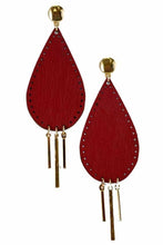 Load image into Gallery viewer, LEATHER EARRING