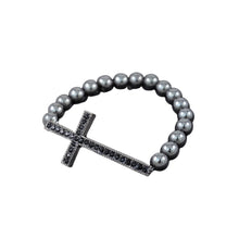 Load image into Gallery viewer, Studded Cross Metal Balls Bracelet