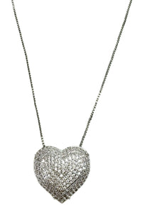 Pave Heart Necklace