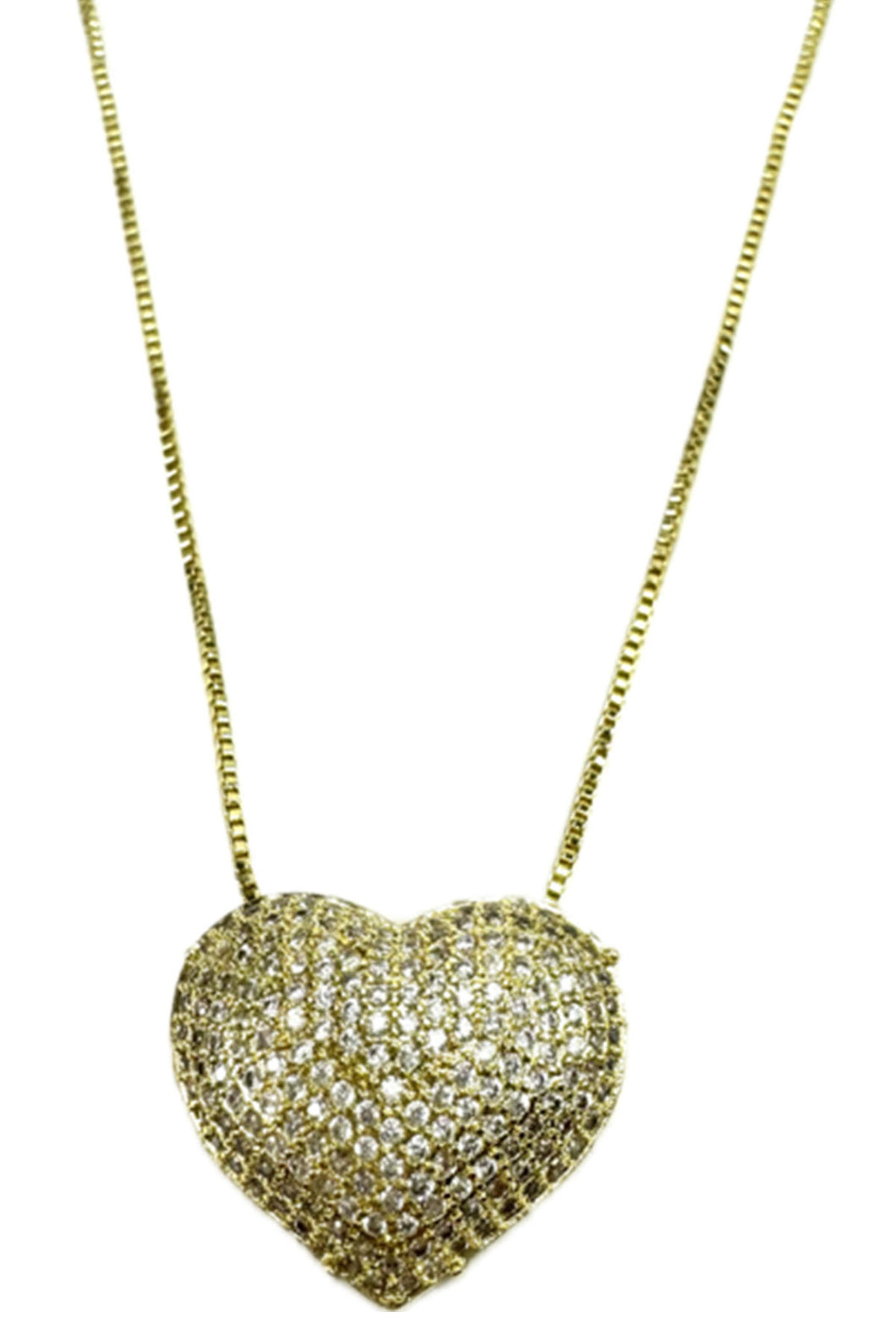 Pave Heart Necklace