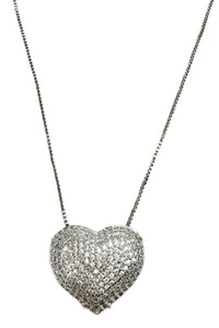 Pave Heart Necklace