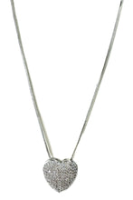 Load image into Gallery viewer, Pave Heart Necklace