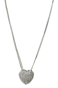 Pave Heart Necklace