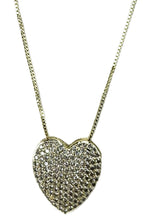 Load image into Gallery viewer, Pave Heart Necklace