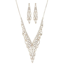 Load image into Gallery viewer, RHINESTONE ACCENT  STATEMENT NECKLACE SET