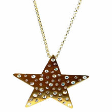 Load image into Gallery viewer, Studded Metal Star Necklace