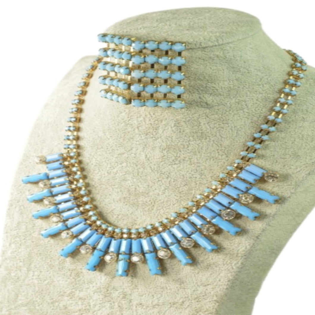 Studded Necklace and Earring Set
