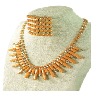 Studded Necklace and Earring Set