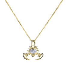 Load image into Gallery viewer, Studded Craw Fish Pendant Necklace