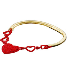 Load image into Gallery viewer, Studded Heart Bracelet